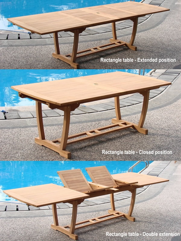 Teak Dining Set:6 Seater 7 Pc - 94