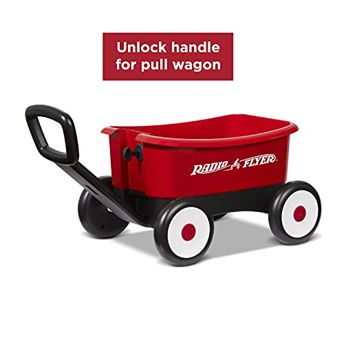 Radio Flyer My 1st Wagon with Beach and Garden Tools, 2-in-1 Wagon, Ages 1-4 , Red