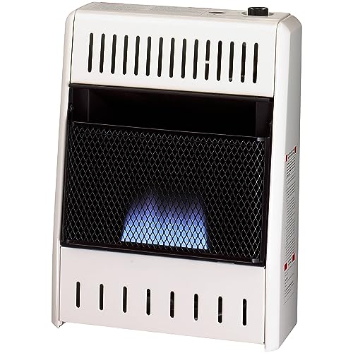 ProCom Heating Liquid Propane Ventless Blue Flame Heater With Base Feet - 30,000 BTU, Manual Control - Model# ML300HBA-B