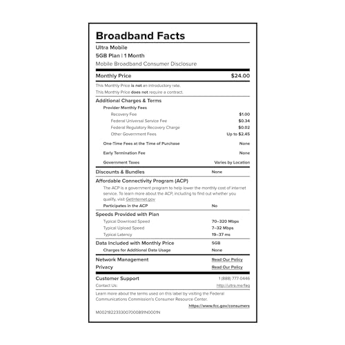 $19/mo. Ultra Mobile Prepaid Phone Plan with Unlimited International Talk, Text and 3GB of 5G • 4G LTE Data (SIM Card Kit)