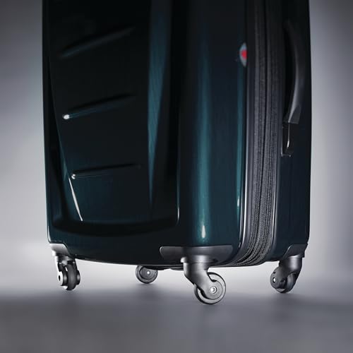 Samsonite Winfield 2 Hardside Expandable Luggage with Spinner Wheels, Brushed Anthracite, Checked-Large 28-Inch