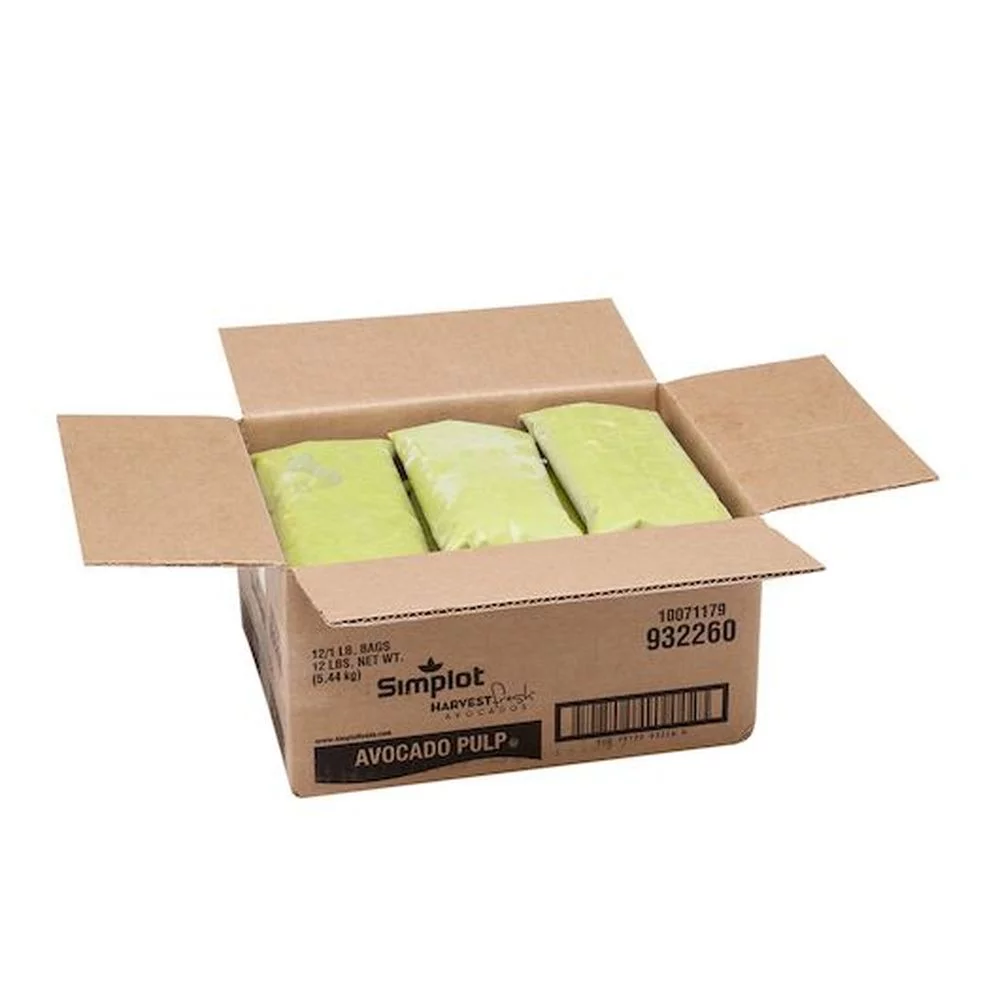 Simplot Harvest Fresh Avocado Pulp, 1 Pound -- 12 per case