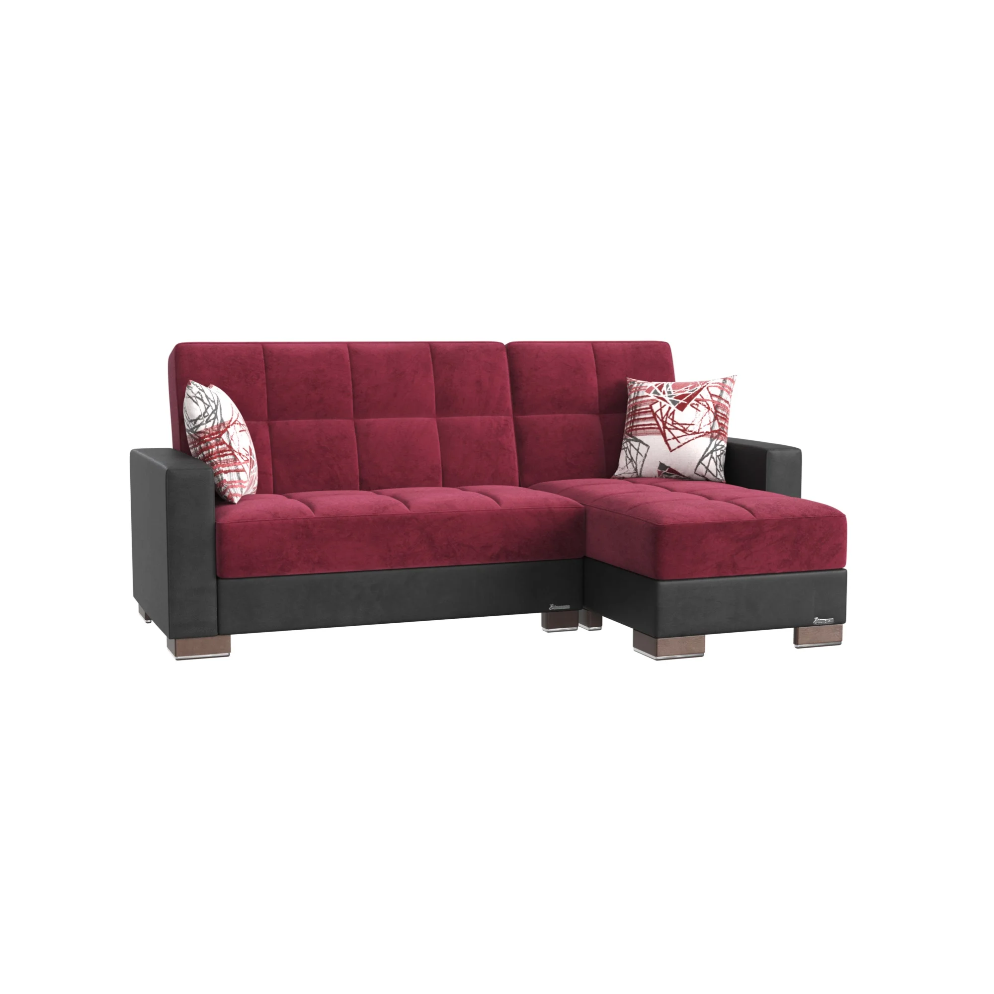 ARMADA LOUNGE SECTIONAL SECTIONAL (L+C) 10 BURGUNDY