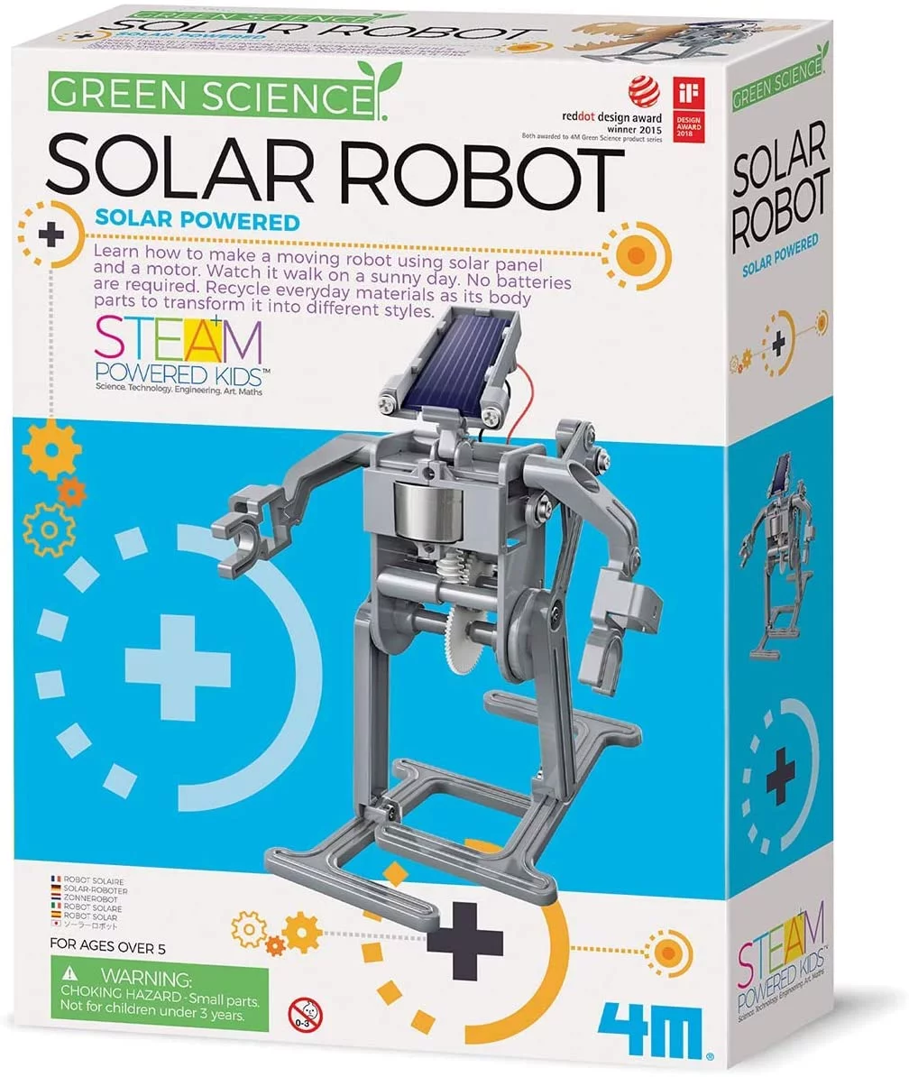 Terra Green Science Solar Robot Kit - Green Energy Robotics, Eco-Engineering, for Girls & Boys 5+ (Packaging May Vary)
