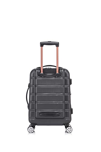 Rockland Melbourne Hardside Expandable Luggage with Spinner Wheels, 2TONENAVY, 2 Piece (20/28)