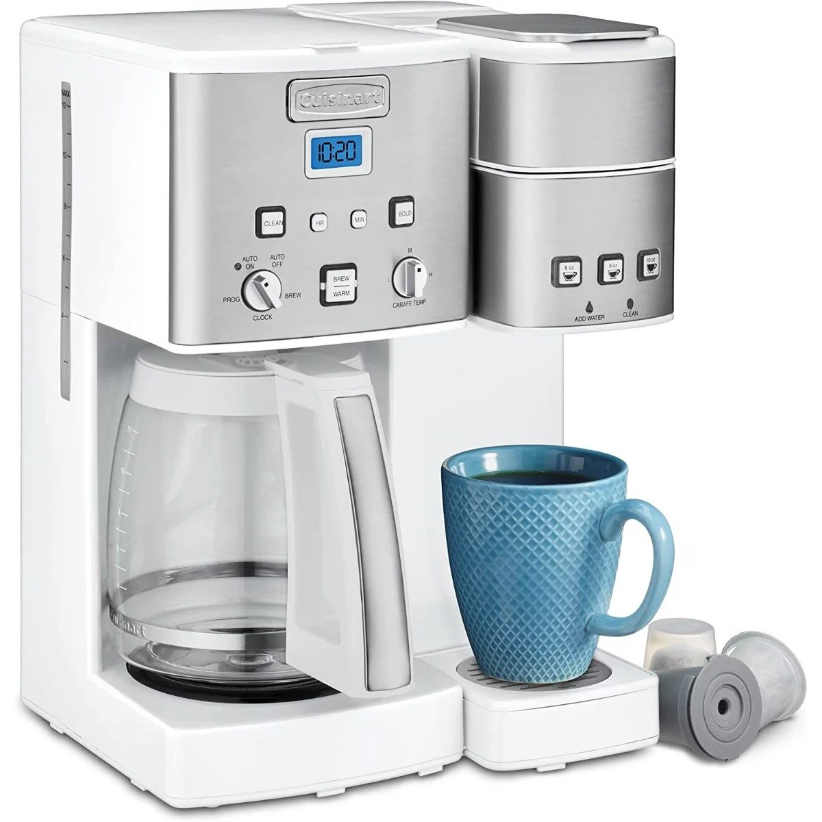 Cuisinart Coffee Center 12-Cup Coffee Maker & Single-Serve Brewer |White