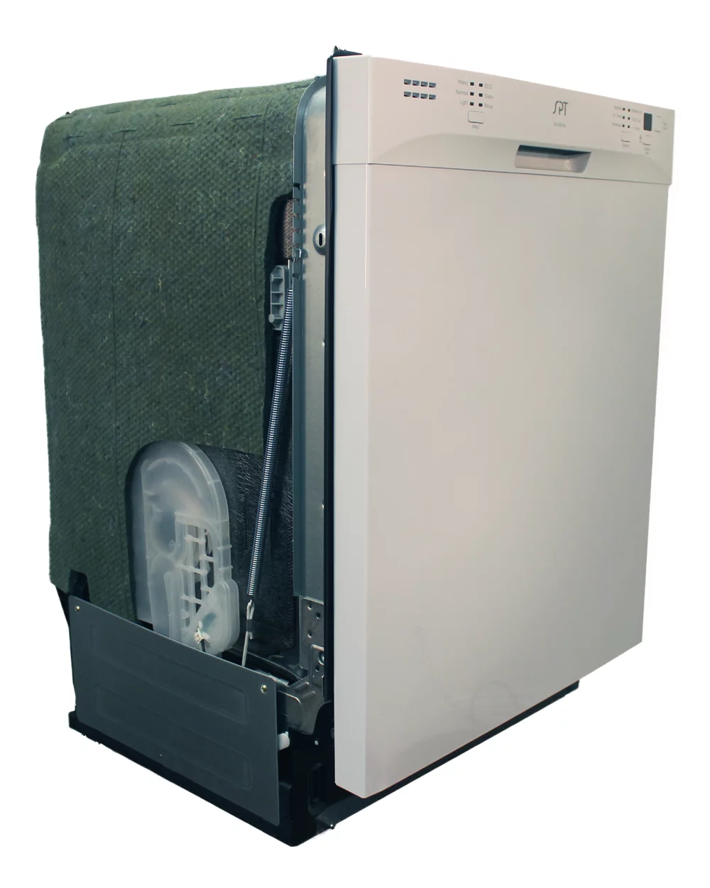 Sunpentown Energy Star 24″ Built-In Stainless Steel Tall Tub Dishwasher with Heated Drying, White SD-6501W