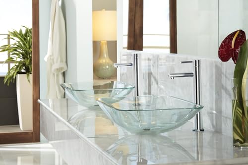 Moen Align Chrome One-Handle Single Hole Modern Vessel Sink Bathroom Faucet, 6192