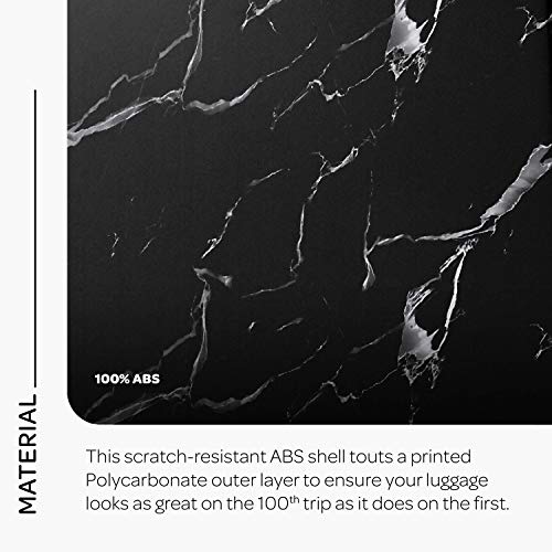 American Tourister Moonlight Hardside Expandable Luggage with Spinner Wheels, Blue Terazzo, 2-Piece Set (20/28)