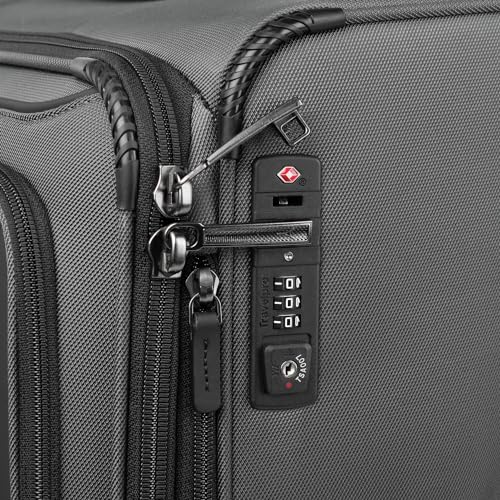 Travelpro Crew Classic Lightweight Softside Expandable Checked Luggage, 8 Wheel Spinner Suitcase, TSA Lock, Men and Women, Checked Large 29-Inch, Patriot Blue