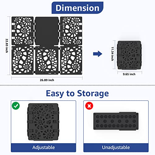 BoxLegend Shirt Folding Board V2 Shirt Folder Board Durable Plastic Clothes Folding Board Tshirt Organizer Easy and Fast Folding for Adult and Kids Grey