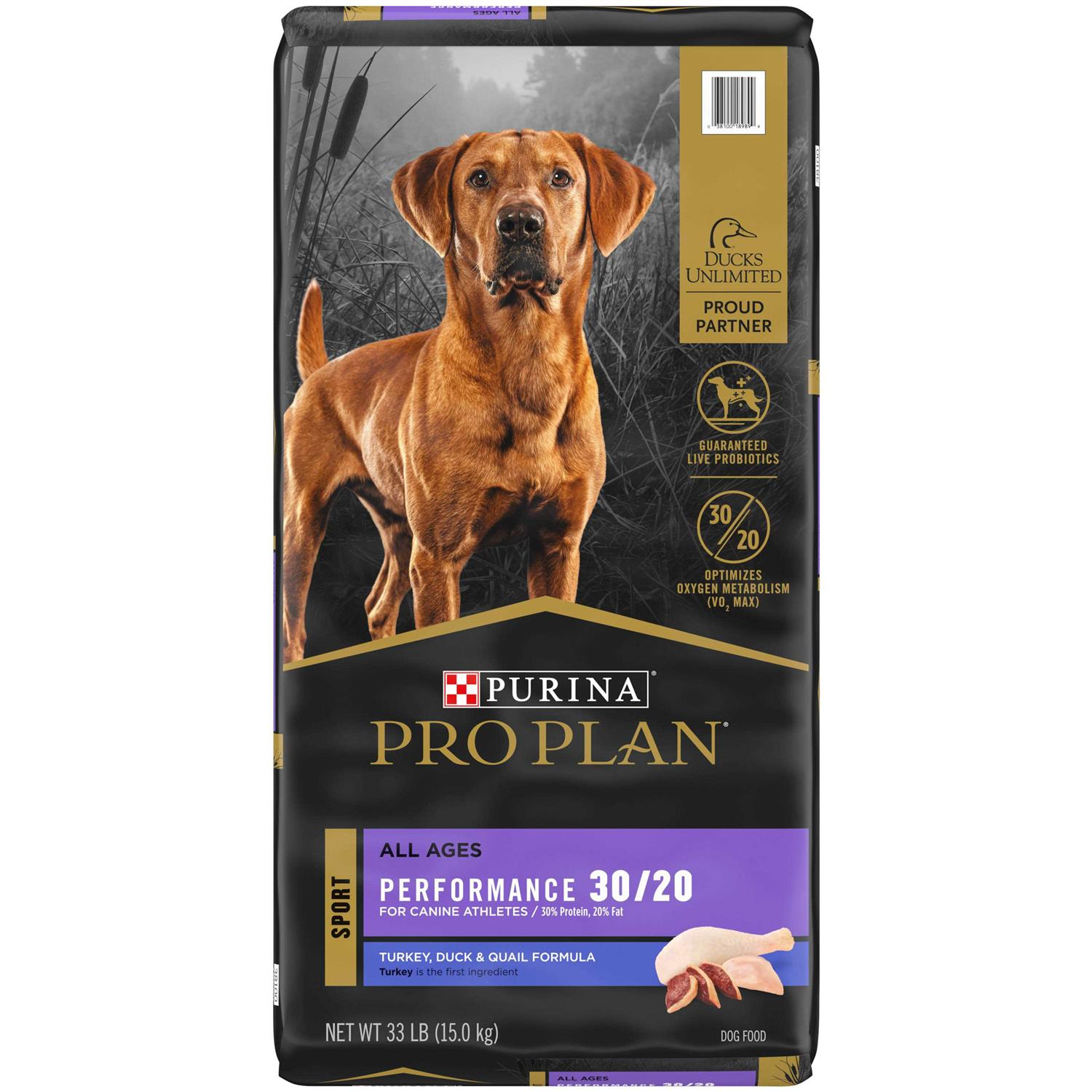 Purina Pro Plan Sport Performance 30/20 Turkey Duck & Quail Formula Dry Dog Food - Pet Supplies online store