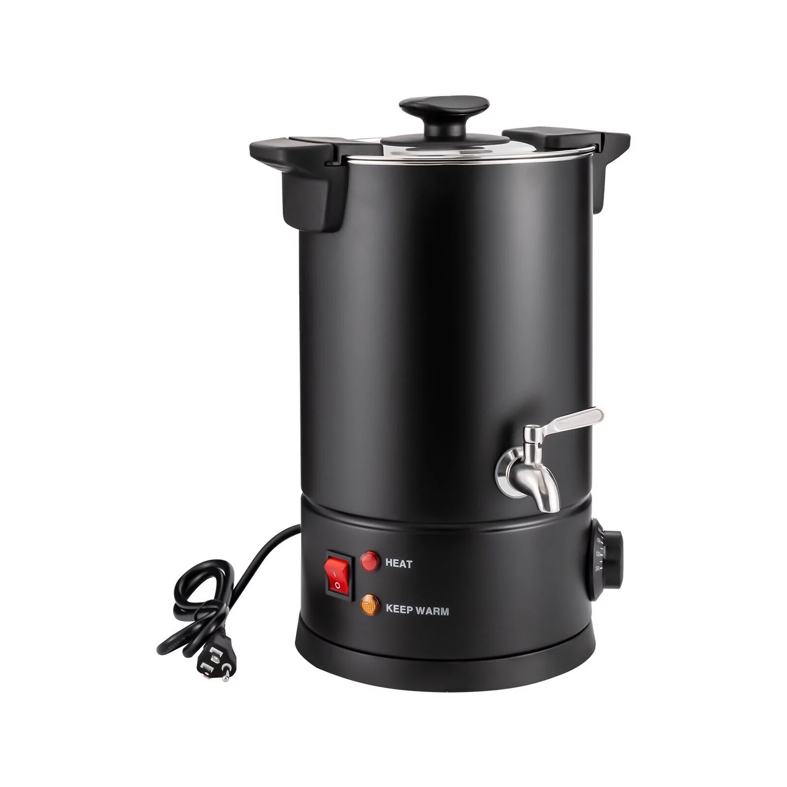 ZhdnBhnos 8L 1KW Commercial Coffee Urn Stainless Steel Coffee Maker Water Urn Tea Brewer Office Hot Drink Dispenser