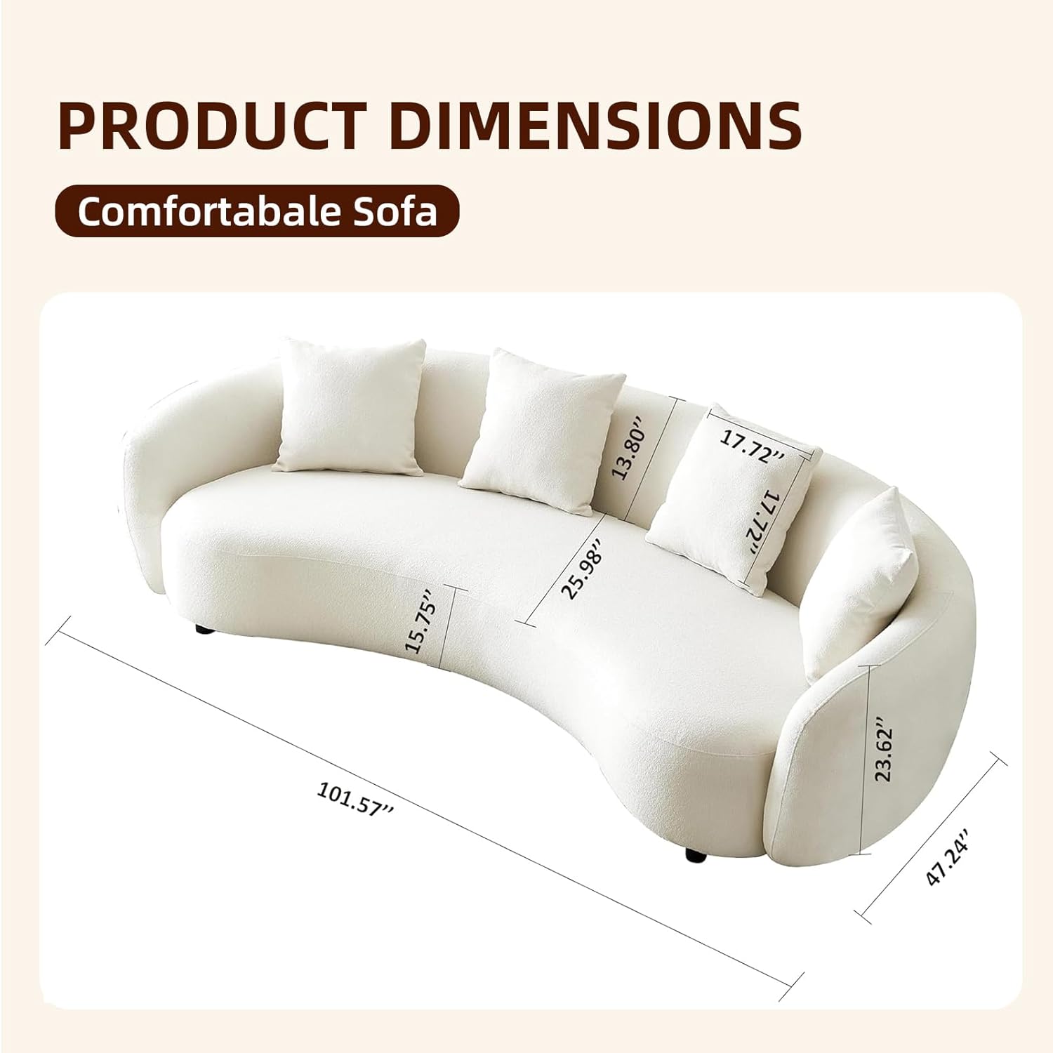 Teddy Fabric Curved, 101