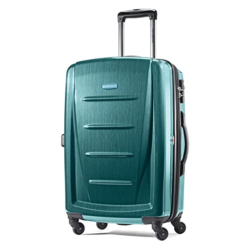 Samsonite Winfield 2 Hardside Expandable Luggage with Spinner Wheels, Brushed Anthracite, Checked-Large 28-Inch