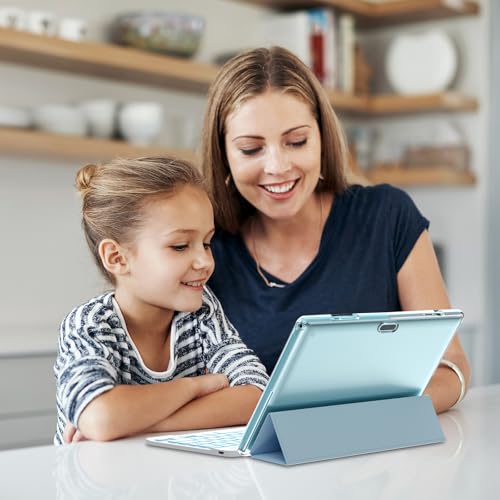 ATOZEE 10 in Tablet 2 in 1 Android 14 Tablets with Keyboard 10 inch Tabletas, Include Mouse Stylus Pen Case, 6000mAh 6GB+32GB ROM 1TB Expandable Tableta, 2MP+8MP Dual Camera, WiFi-6 BT Tablet PC.