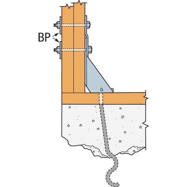 Simpson Strong-Tie BP 3 in. x 3 in. Bearing Plate with 1/2 in. Bolt Dia	Simpson Strong-Tie BP 3 in. x 3 in. Bearing Plate with 1/2 in. Bolt Dia
