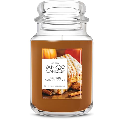 Yankee Candle Sugared Cinnamon Apple, Scented Candle, 22oz Large Jar with up to 150 Hour Burn Time, Giftable