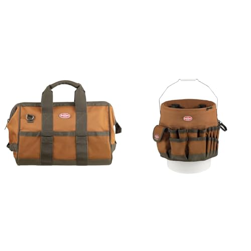 Bucket Boss Gatemouth 16 Tool Bag in Brown, 60016, 15 liters(Brown)