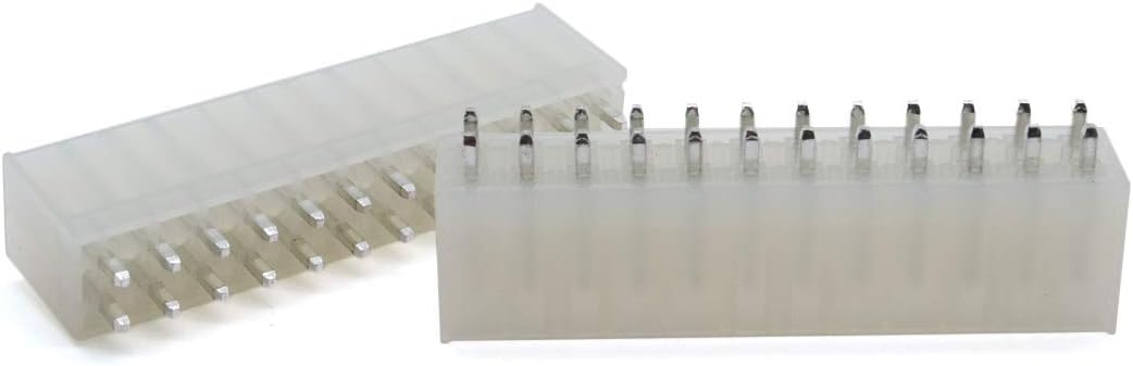 ATX Power Supply Connector 24 Pin Straight Type 3mm Pitch, Pack of 10