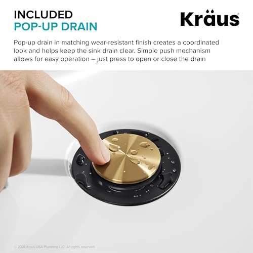 KRAUS Indy Single Handle One Hole Bathroom Sink Faucet in Chrome, KBF-1411CH