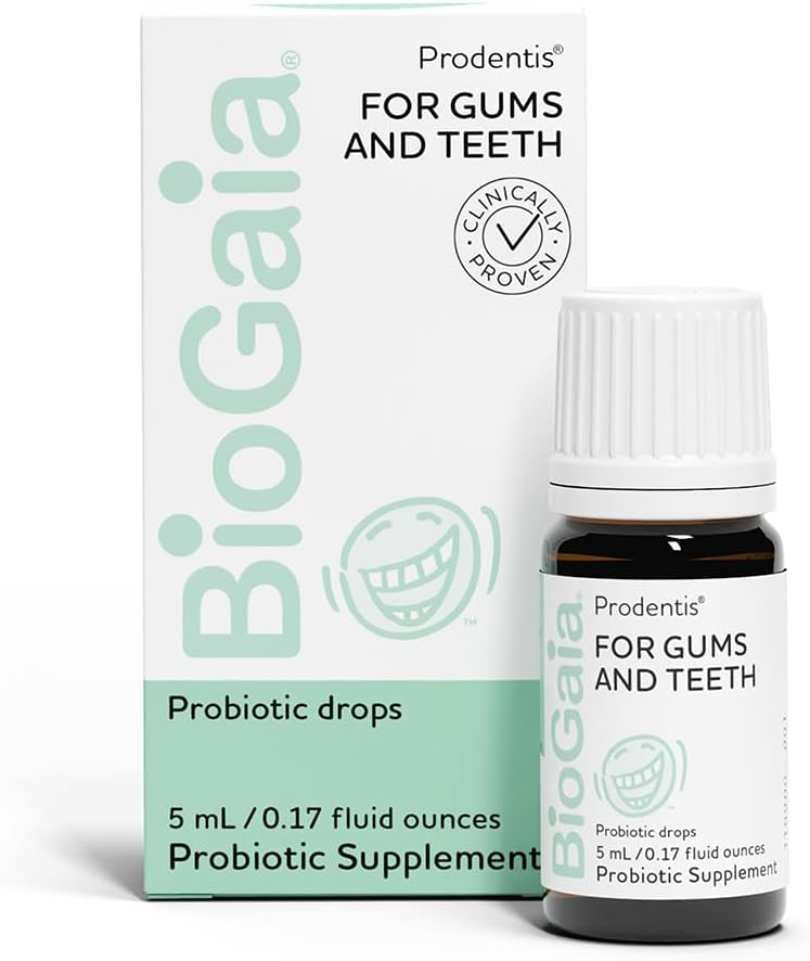BioGaia Prodentis Drops | Dental Probiotics | for Teeth & Gums | Promotes Good Oral & Gut Health | Oral Probiotic Drops | 25 Day Supply | 1-Pack