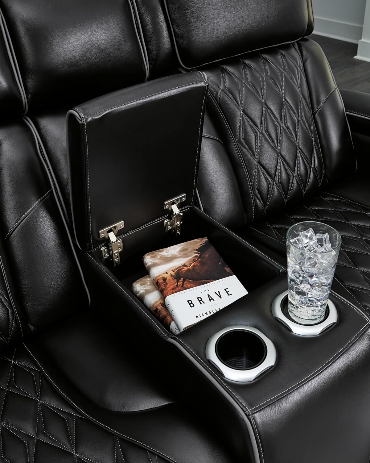 Signature Design by Ashley Boyington Power Reclining Loveseat with Console Love Seats, 75