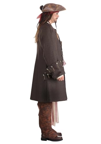 Men's Captain Jack Sparrow Costume, Disney's Pirates of the Caribbean Jack Sparrow Adult Costume