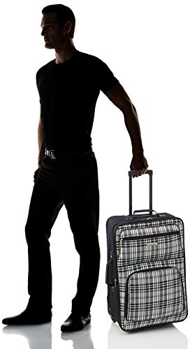 Rockland Fashion Expandable Softside Upright Luggage Set, Charcoal, 2-Piece (14/19)