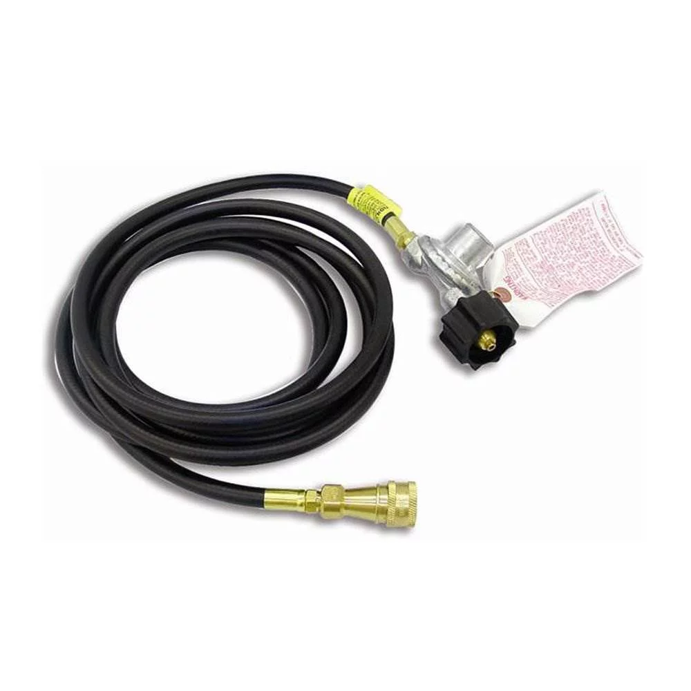 Mr Heater-F273702 12 ft Propane Hose Assembly with Swivel 1 in-20 Male Throwaway Cylinder Thread x Excess Flow Soft Rubber Nose P.O.L. with Handwheel