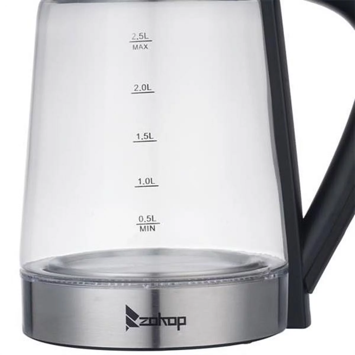 Electric Kettle,HD-250 110V 1500W 2.5L Electric Kettle with Blue Glass