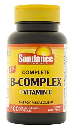 Sundance Complete B Complex Plus Vitamin C Tablets, 100 Count, 3 Pack