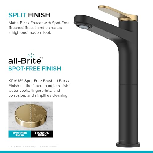 KRAUS Indy Single Handle One Hole Bathroom Sink Faucet in Chrome, KBF-1411CH