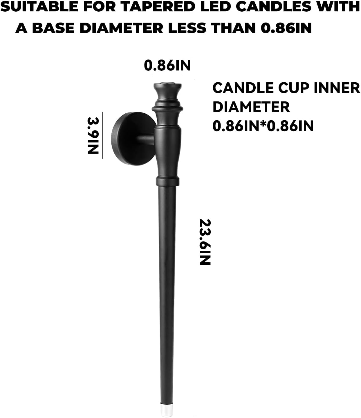 Wall Candle Sconces Set of Two, Wooden Wall Candle Holder. Black Candle Sconces Wall Decor Set of 2. Taper Candle Wall Sconce for Taper Candle. Wall Sconces Set of Two Candle Holders. ZSHLXM