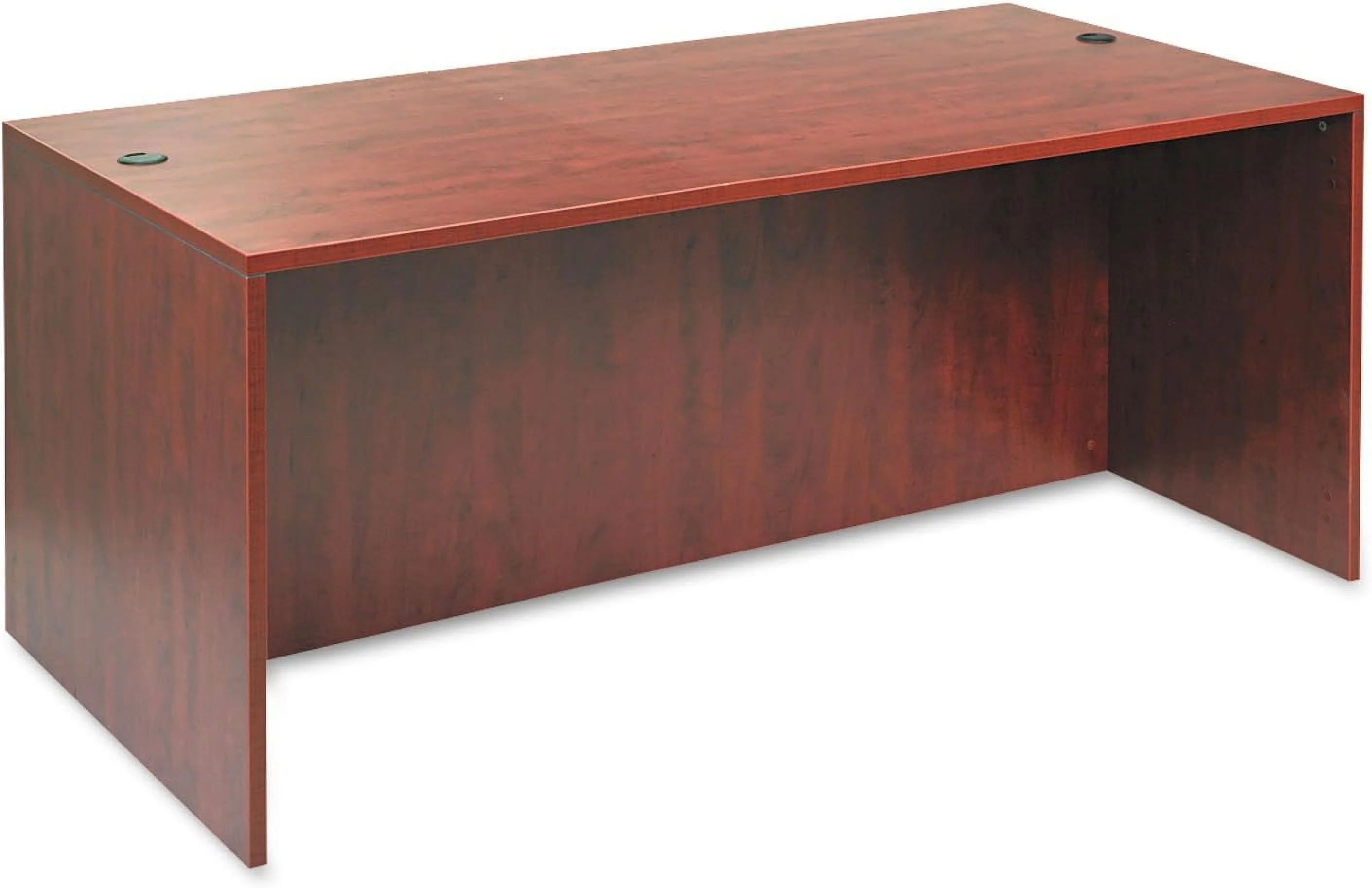 Alera VA217236MC Valencia Series Straight Desk Shell, 71W X 35 1/2D X 29 5/8H, Med Cherry