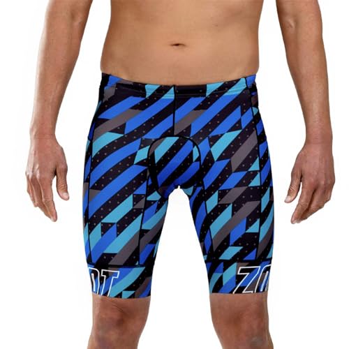 Zoot Men’s LTD 9-Inch Triathlon Shorts, Endurance Cycle Padded Shorts, for Swim, Bike, Run with Quick Drying UPF 50 + Fabric