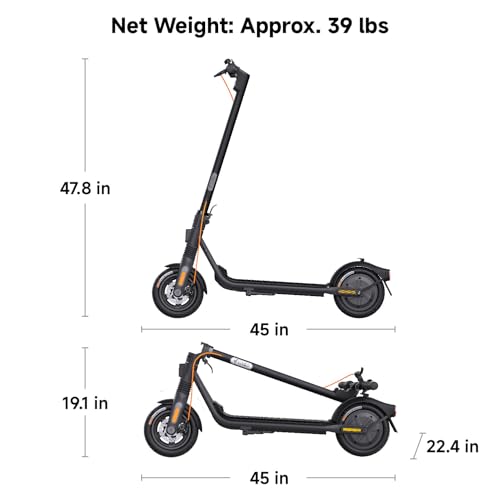 Segway Ninebot F2/F2 Pro Electric Scooter, Up to 20 MPH, Long Range, UL-2271 & UL-2272 Certified