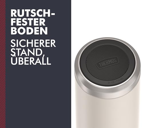 Thermos ICON Insulated Drinking Bottle with Straw, 0.71 L, Sandstone Matt, Beige, 12 Hours Cold, Stainless Steel, Thermos Flask, Dishwasher Safe, BPA-Free