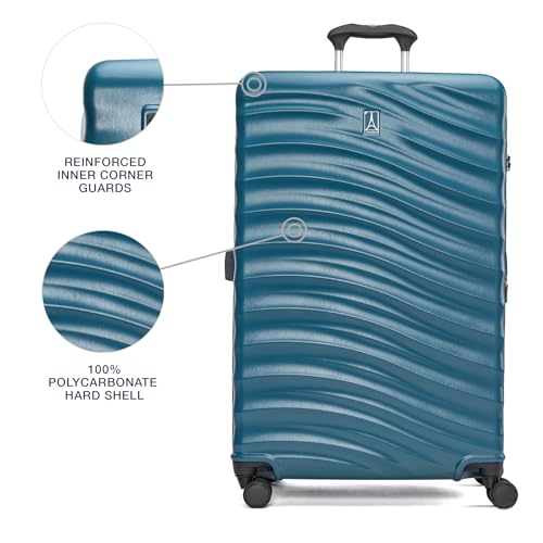 Travelpro Maxlite Air V2 Hardside Expandable Carry on Luggage, 8 Spinner Wheels, Lightweight Hard Shell Suitcase, TSA lock, Black, Carry On 21-Inch
