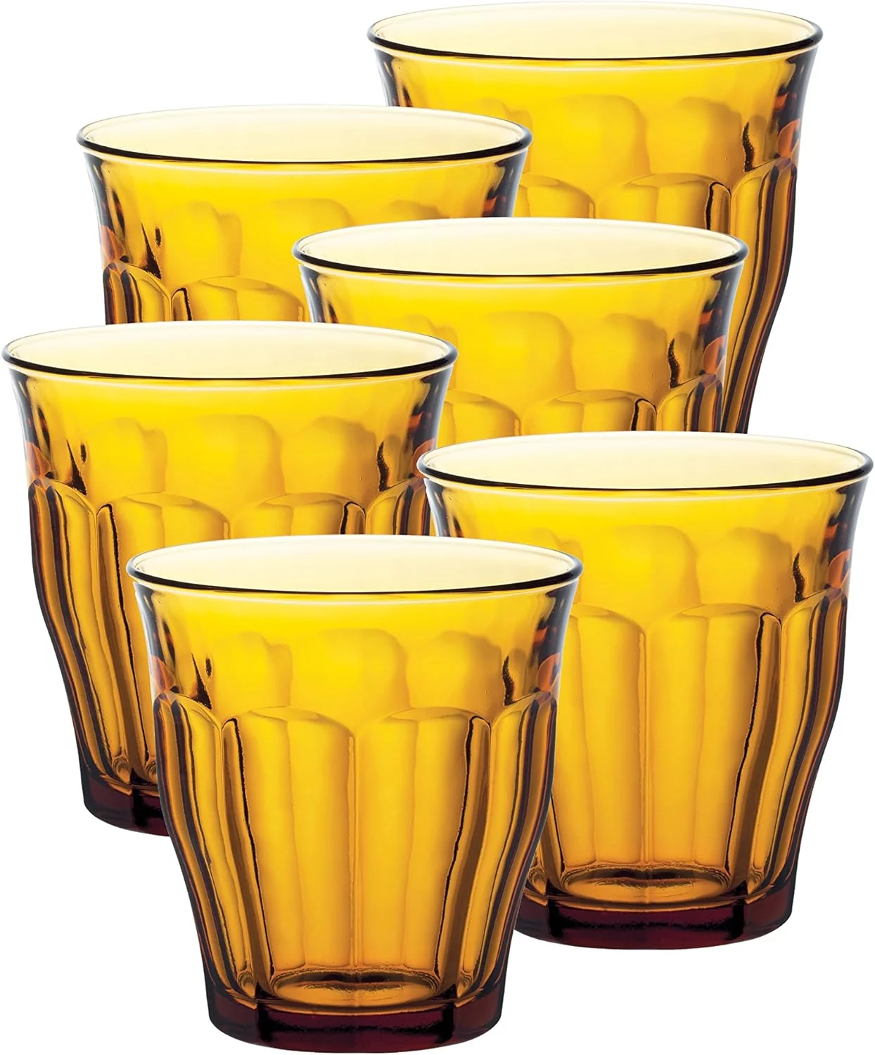 Picardie Drinking Glasses, 6 Count (Pack Of 1), Clear
