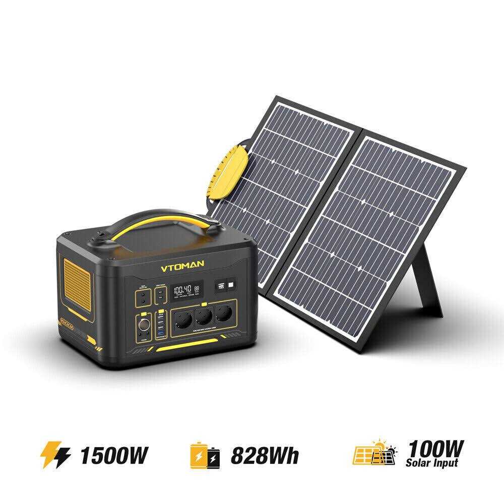 VTOMAN Jump 1500X Portable Power Station 1500W 828Wh LiFePO4 Battery Powered Generator with Capacity Expandable - Shop Hardware Tools Online Store