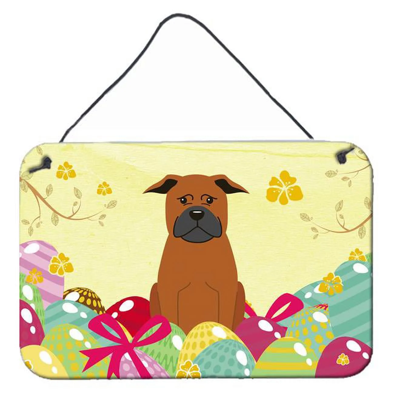 Easter Eggs Chinese Chongqing Dog Wall or Door Hanging Prints