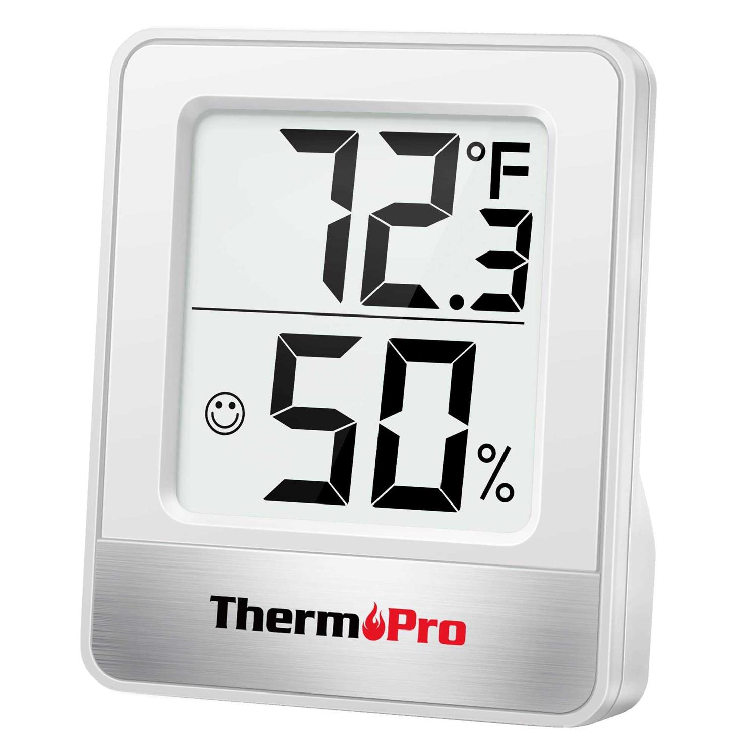 ThermoPro TP49 Digital Hygrometer Indoor Thermometer Humidity Meter Mini Hygrometer Thermometer with Temperature and Humidity Monitor Room