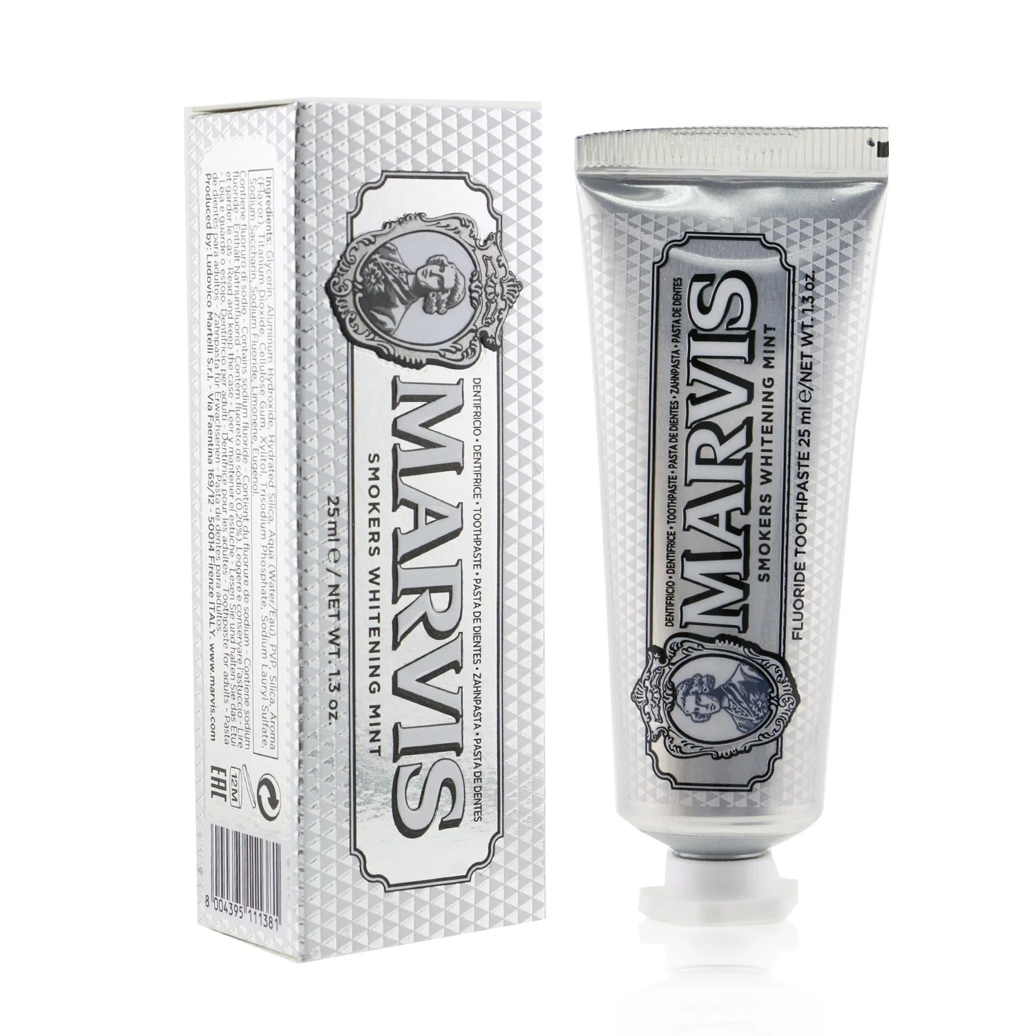 Marvis Smokers Whitening Mint Toothpaste (Travel Size)  25ml/1.29oz