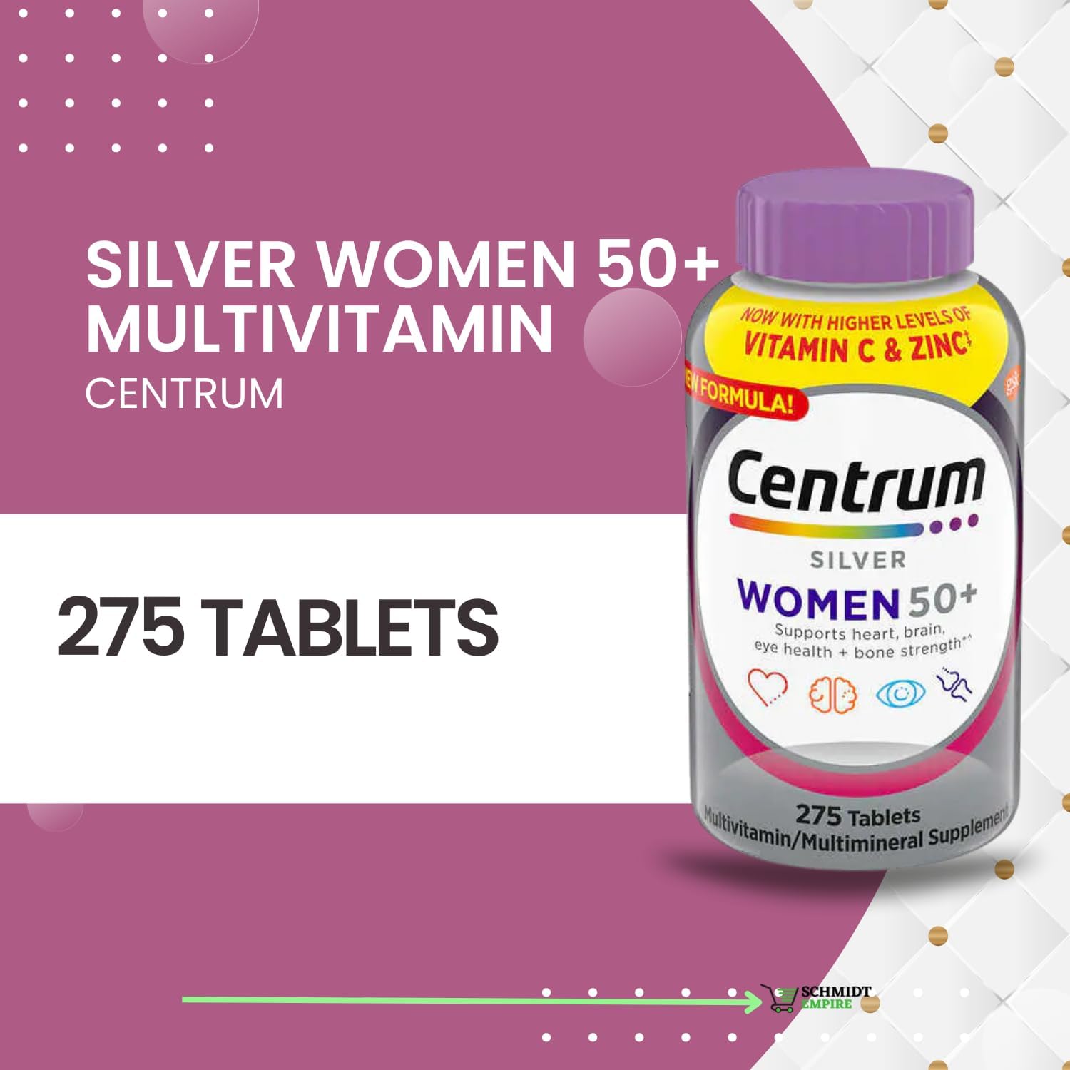 Centrum Silver Women 50+ Multivitamin, 275 Tablets (275ct - Pack of 1)