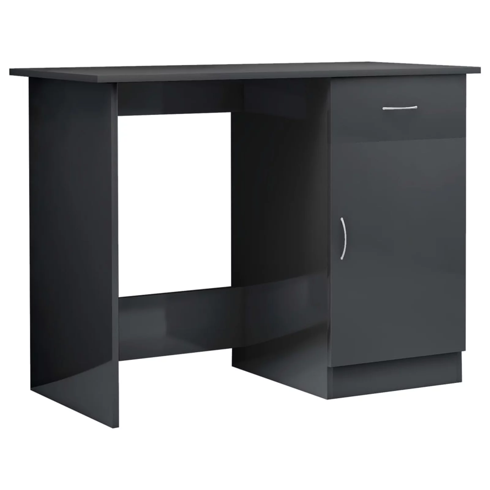 moobody Desk High Gloss Gray 39.4