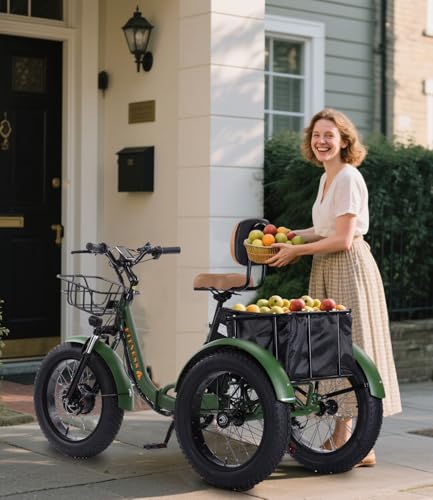 Adult Electric Tricycle Adult Tricycle 3 Wheel Bikes Adults Electric Three Wheel Bike