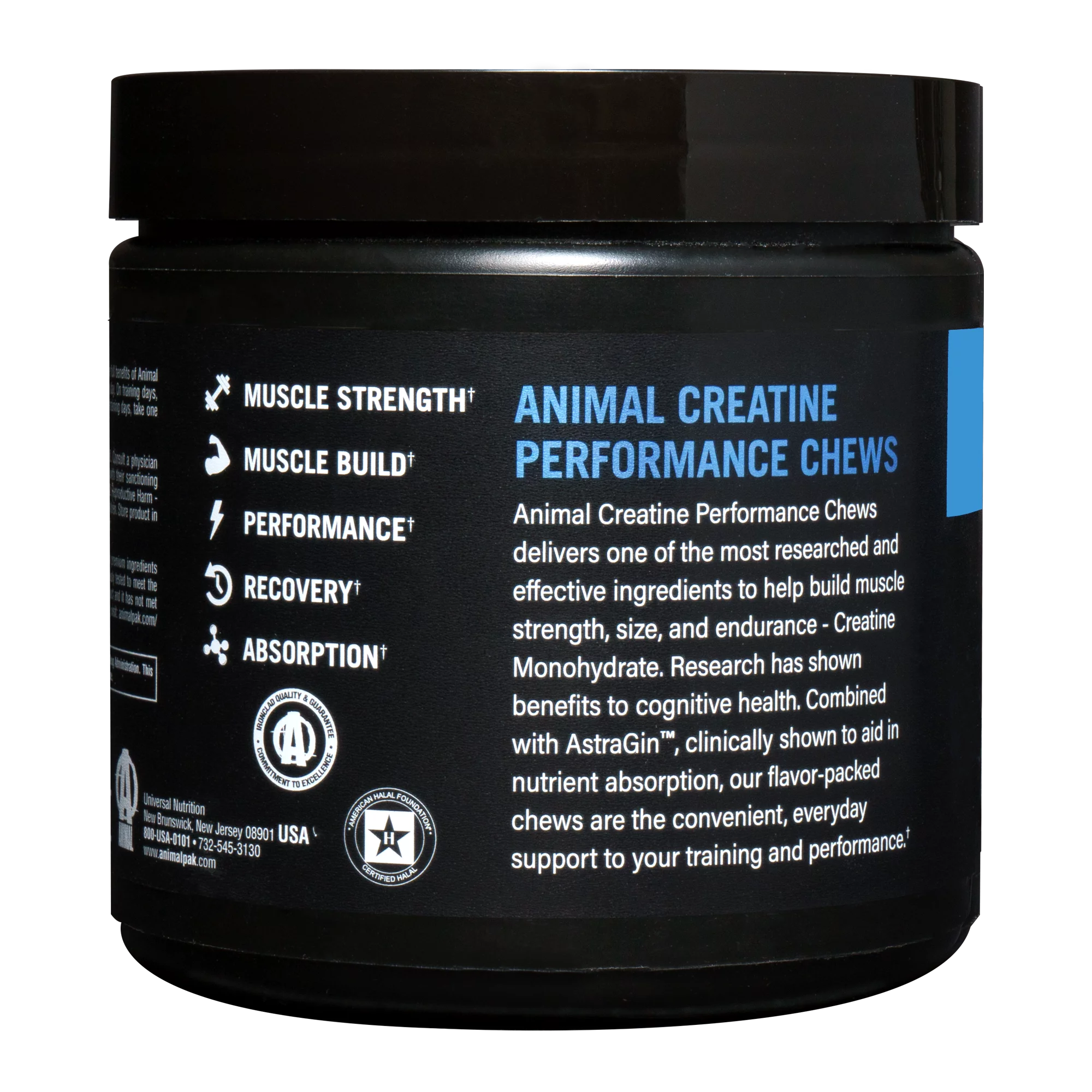 Animal Creatine Chews - Fruit Punch Flavor. 5 Grams of Creatine Monohydrate Per Serving