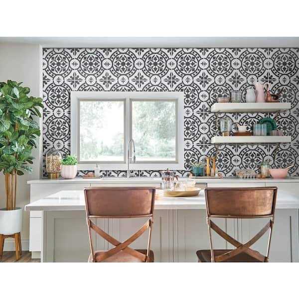 Armstrong Flooring Universal Black and White 2 MIL x 12 in. W x 12 in. L Peel and Stick Water Resistant Vinyl Tile Flooring - Shop Hardware Tools Online Store