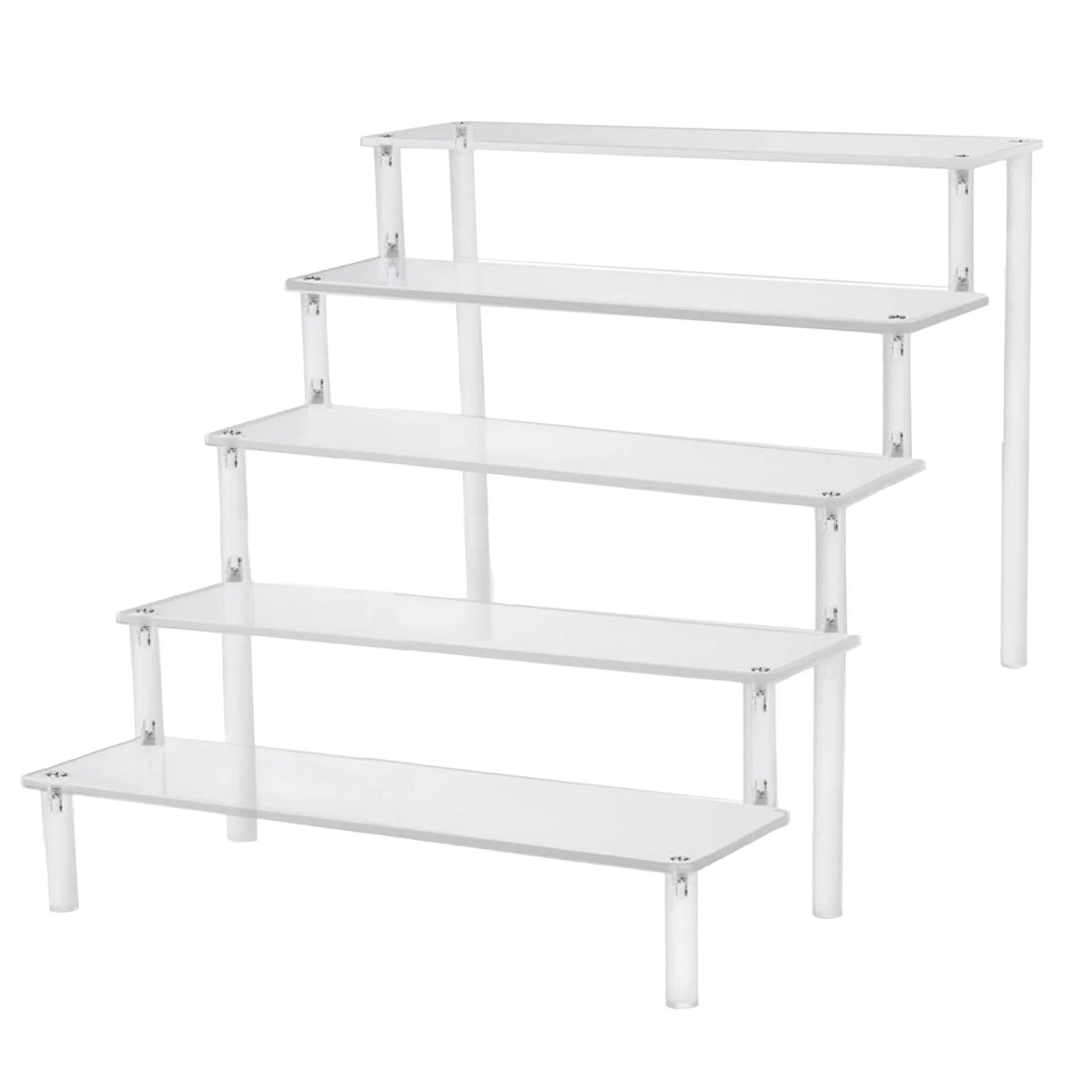 Multi Tier Acrylic Rack Perfume Makeup Storage Organizer Figure Doll Toys Display Stand Countertop Riser Showcase
